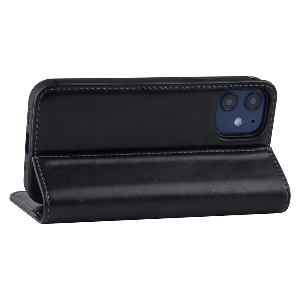 iPhone 12 Mini Book Case hoesje - Zwart - PU leather-Hoesjes-Ilumina Benelux