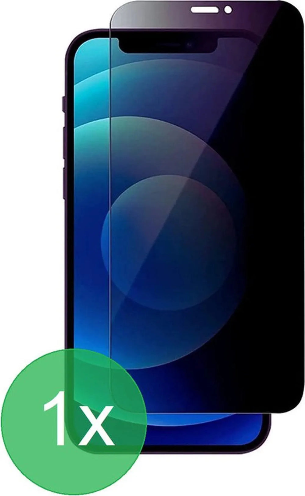 iPhone 12 Mini – Privacy Full Cover – 9H Gehard Glas – 1-Pack-Ilumina Benelux