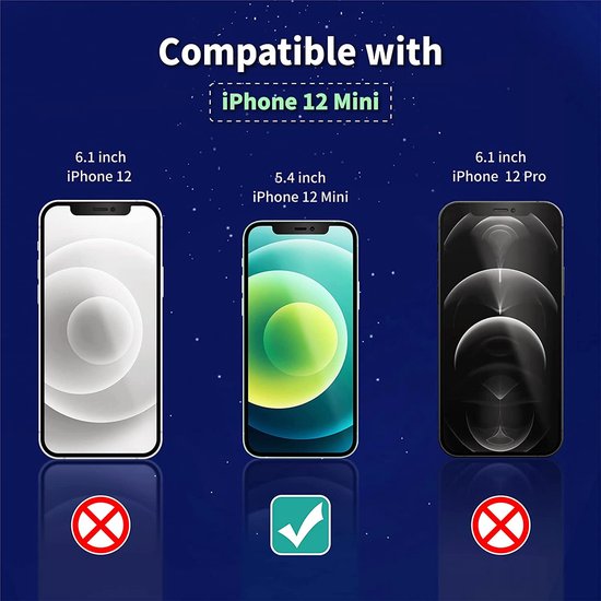 iPhone 12 Mini – Privacy Screenprotector – 9H Gehard Glas – 1-Pack-Ilumina Benelux