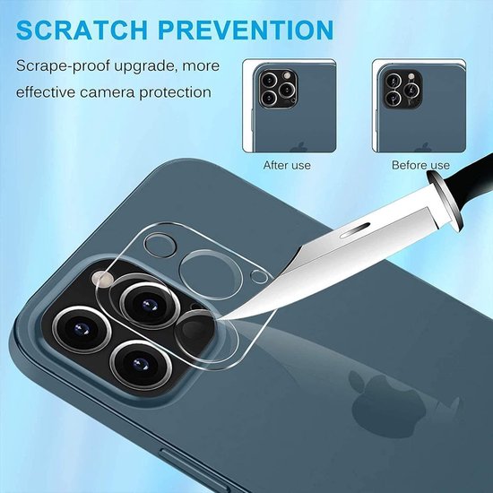 iPhone 12 Pro – Camera Lens & Full Screenprotector – 4-Pack-Ilumina Benelux