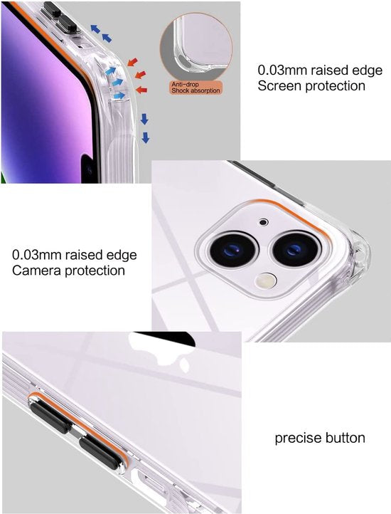iPhone 12 Pro Hoesjes – Transparante Siliconen Backcover – Koord Schouderketting – Soft Grip-Ilumina Benelux