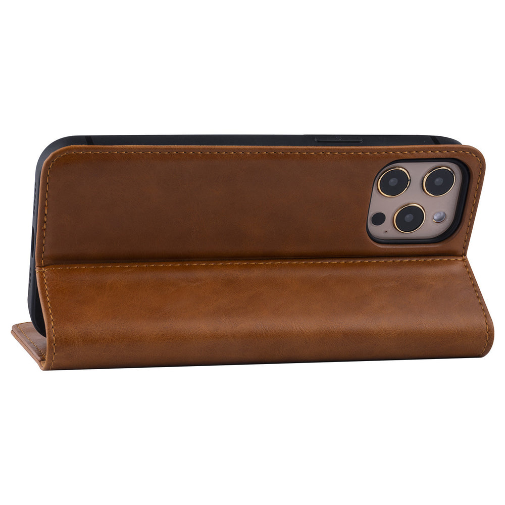 iPhone 12 Pro Max Book Case hoesje - Bruin - PU leather-Hoesjes-Ilumina Benelux