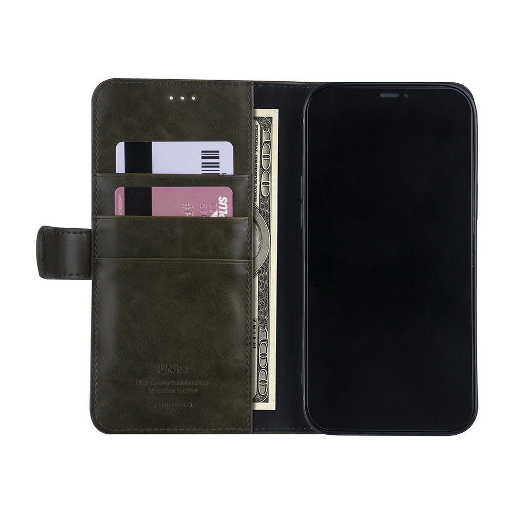 iPhone 12 Pro Max Book Case hoesje - Donker Groen - PU leather-Hoesjes-Ilumina Benelux