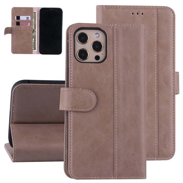 iPhone 12 Pro Max Book Case hoesje - Roze - PU leather-Hoesjes-Ilumina Benelux