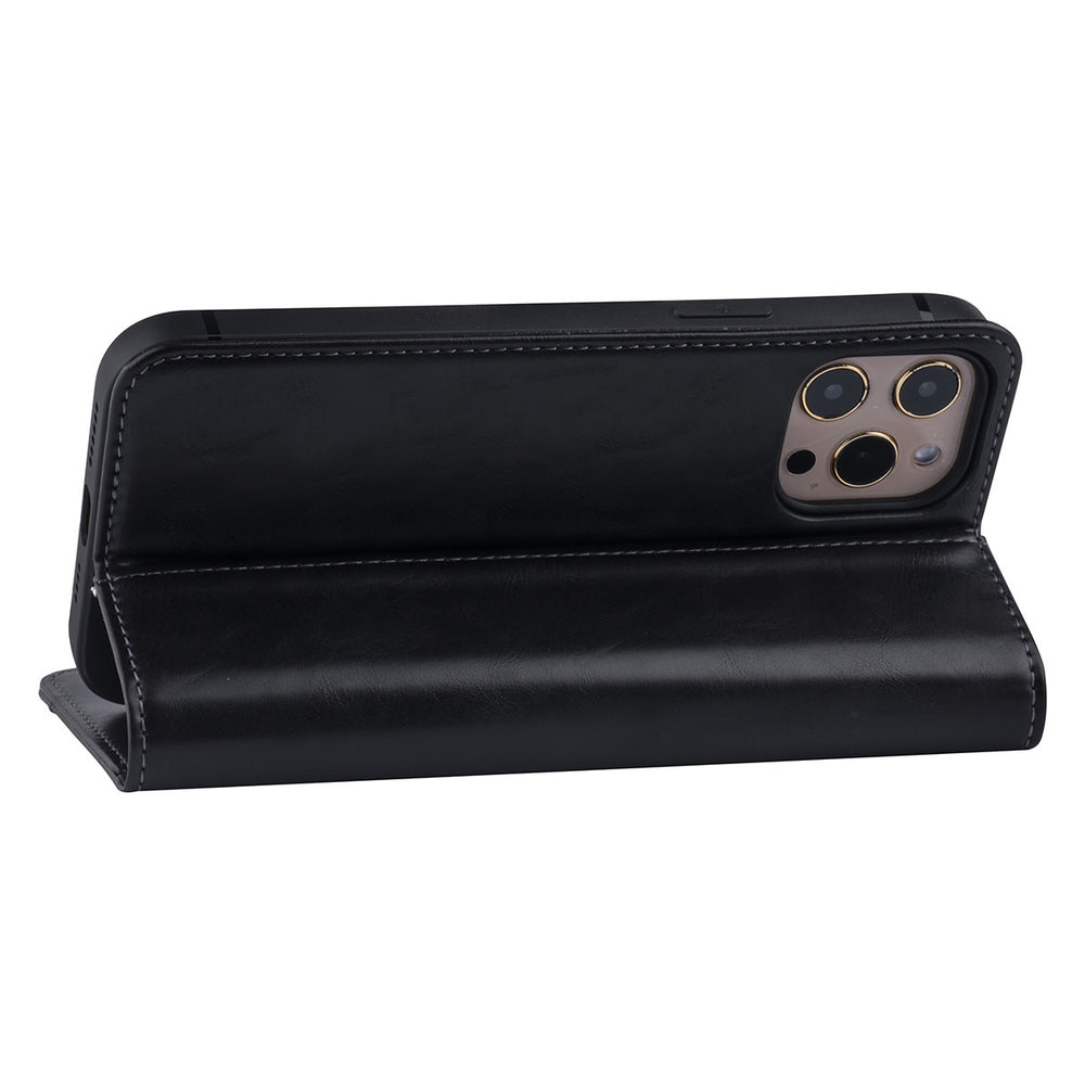 iPhone 12 Pro Max Book Case hoesje - Zwart - PU leather-Hoesjes-Ilumina Benelux