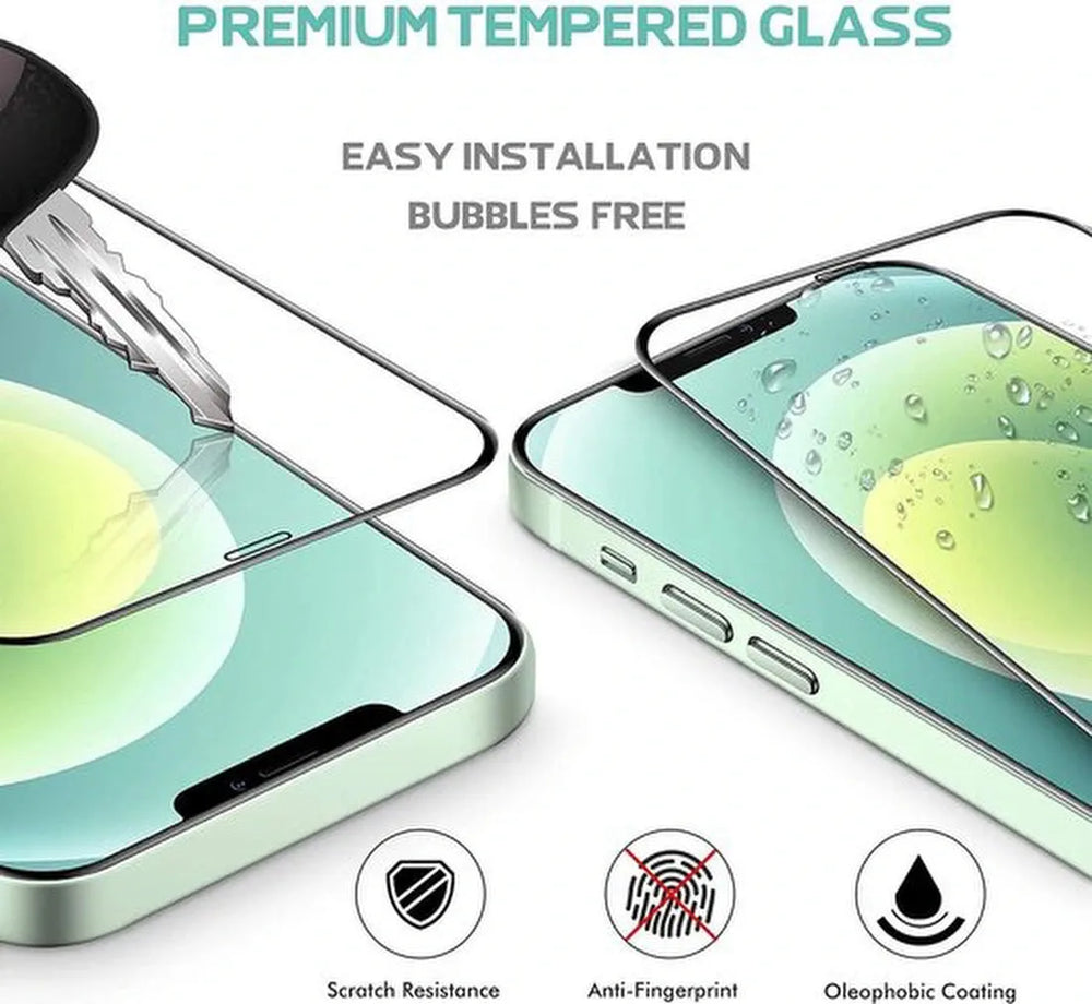 iPhone 12 Pro Max – Gehard Glas Screenprotector Full Cover Volledige Dekking-Ilumina Benelux