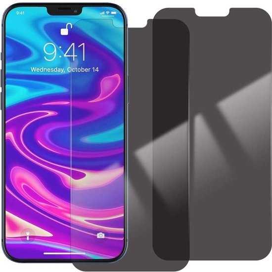 iPhone 12 Pro Max – Privacy Screenprotector Screenprotector Gehard 9H – 2-Pack-Ilumina Benelux