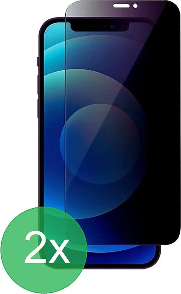 iPhone 12 Pro Max – Screenprotector Privacy Gehard 9H – 2 Stuks-Ilumina Benelux