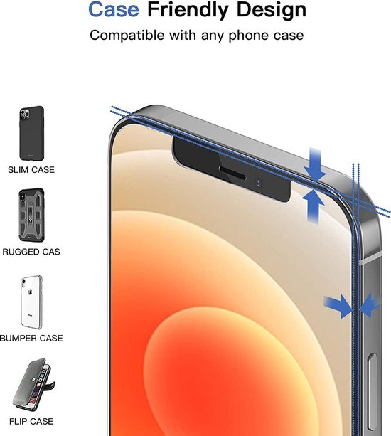 iPhone 12 Pro Screenprotector Gehard 9H – Anti-kras – 10-Pack-Ilumina Benelux