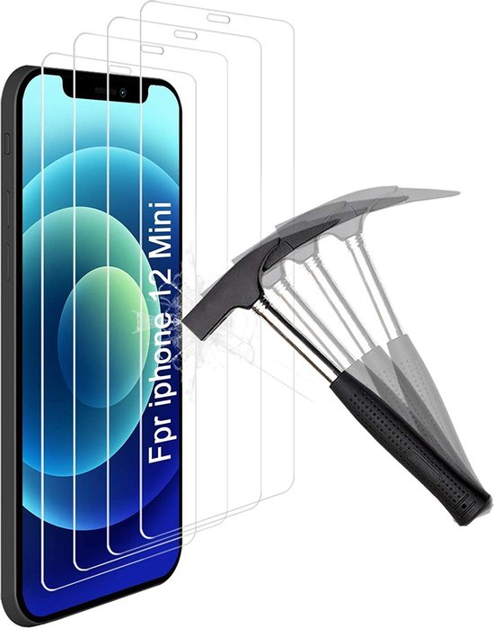 iPhone 12 Screenprotector Gehard 9H – Anti-kras – 4-Pack-Ilumina Benelux