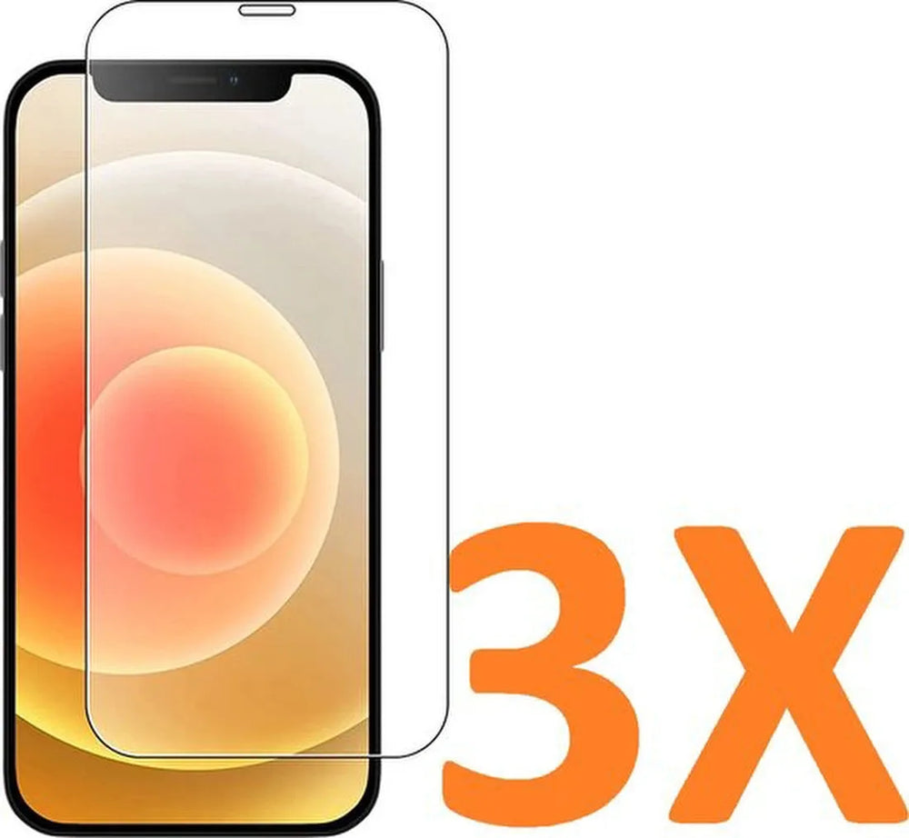 iPhone 12/12 Pro Screenprotector Gehard 9H – Anti-kras – 6.1 inch – 3-Pack Tempered Glas-Ilumina Benelux