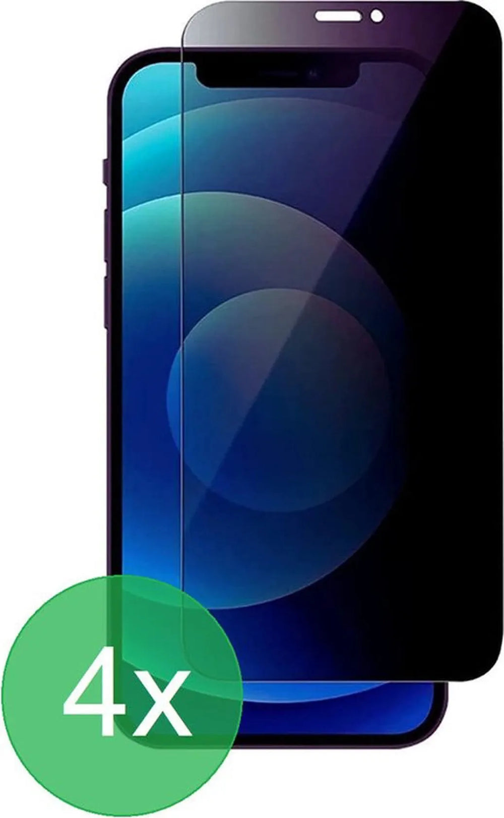 iPhone 12/12 Pro – Screenprotector Privacy Gehard 9H – Anti-kras-Ilumina Benelux
