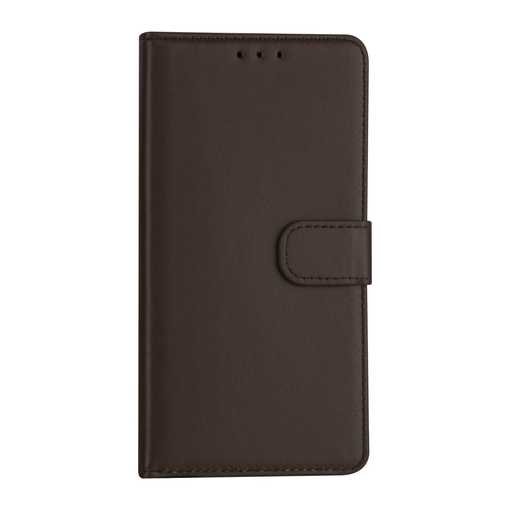 iPhone 13 Booktype hoesje - Bruin - Pasjeshouder - Magneetsluiting-Hoesjes-Ilumina Benelux
