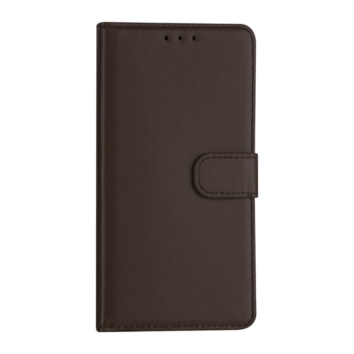 iPhone 13 Booktype hoesje - Bruin - Pasjeshouder - Magneetsluiting-Hoesjes-Ilumina Benelux