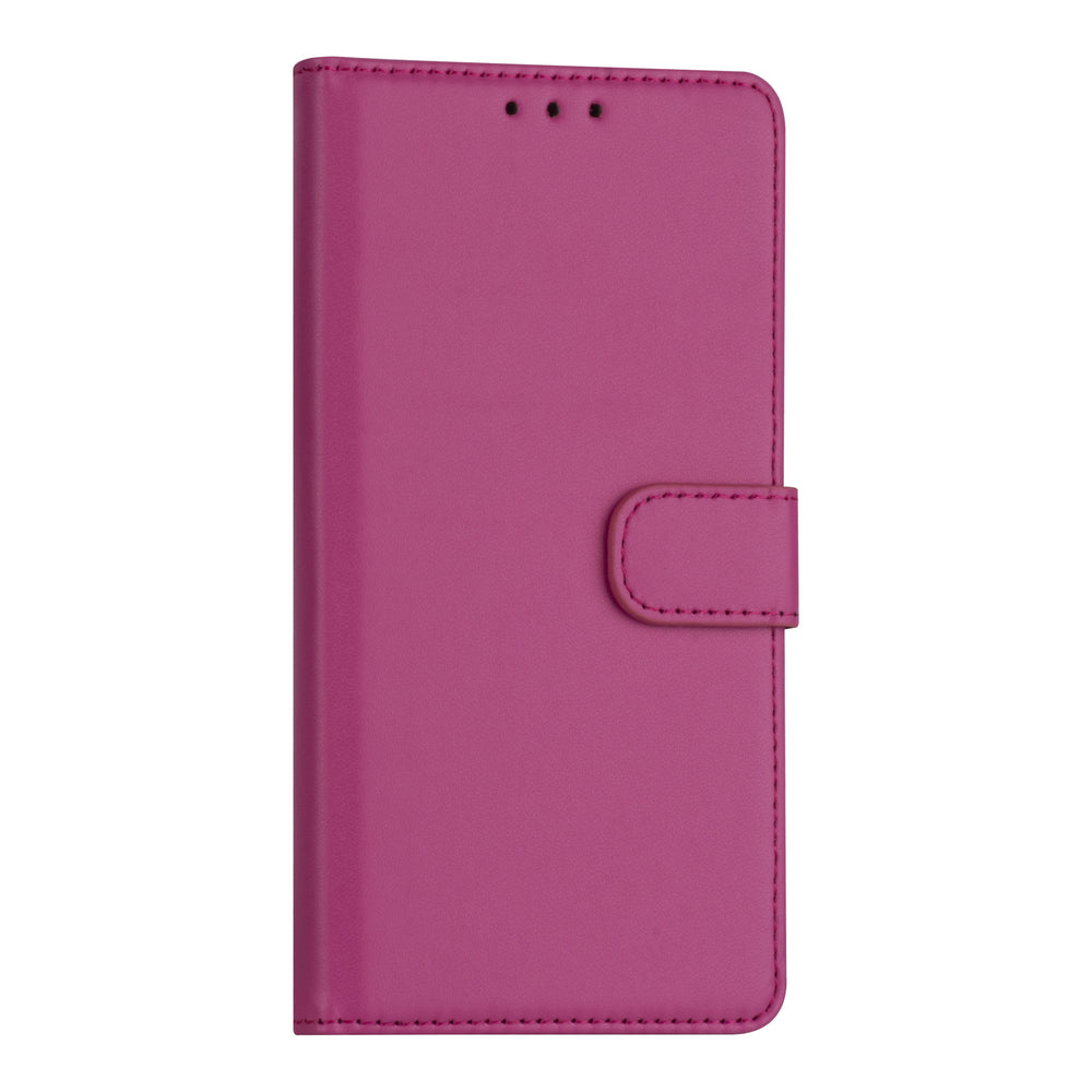 iPhone 13 Booktype hoesje - Felroze - Pasjeshouder - Magneetsluiting-Hoesjes-Ilumina Benelux