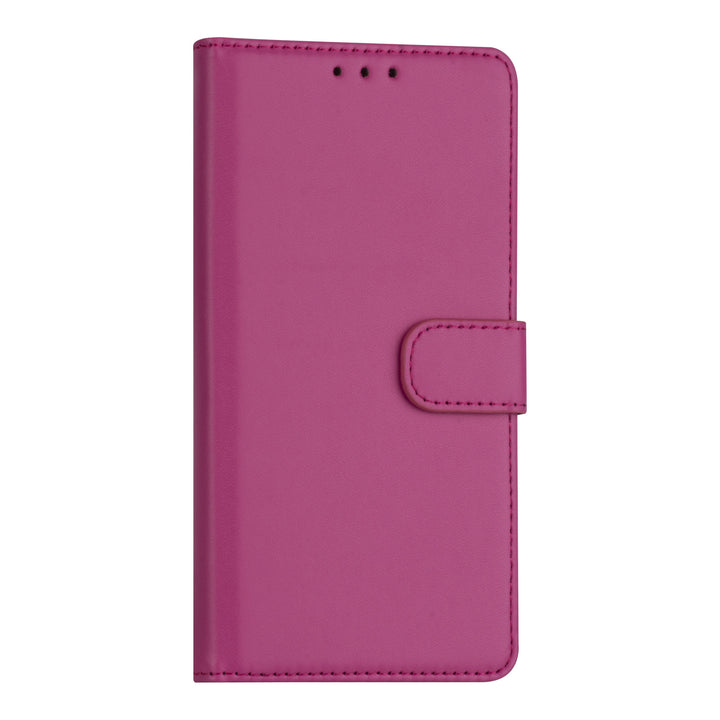iPhone 13 Booktype hoesje - Felroze - Pasjeshouder - Magneetsluiting-Hoesjes-Ilumina Benelux