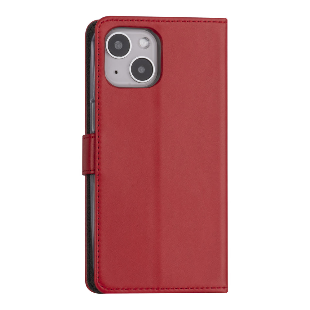 iPhone 13 Booktype hoesje - Rood - Pasjeshouder - Magneetsluiting-Hoesjes-Ilumina Benelux