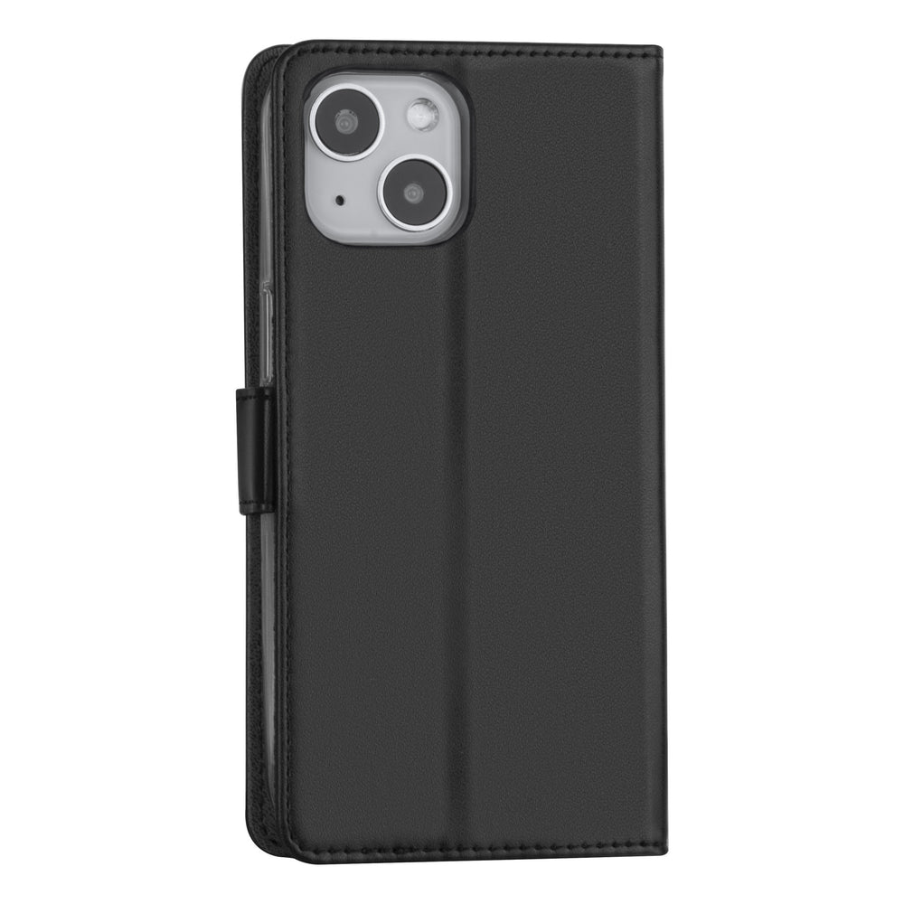 iPhone 13 Booktype hoesje - Zwart - Pasjeshouder - Magneetsluiting-Hoesjes-Ilumina Benelux