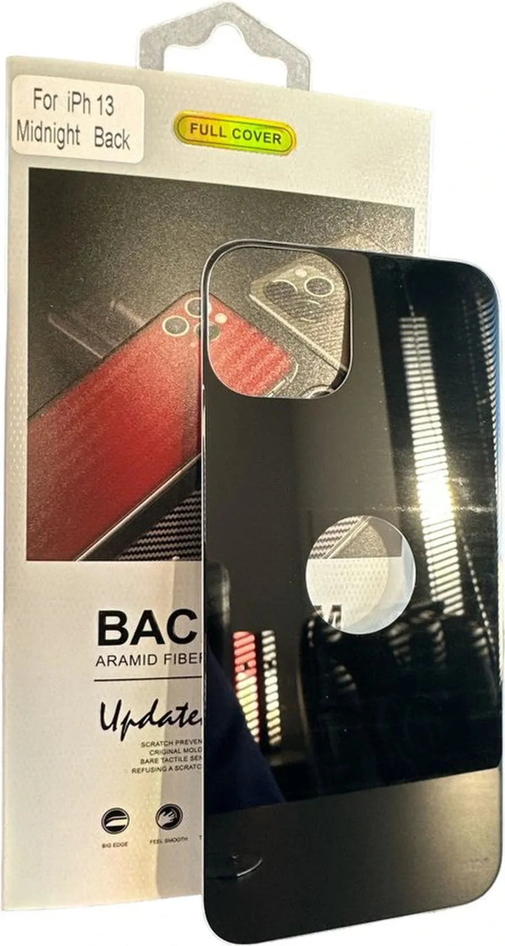 iPhone 13 – Gehard Glas – 9H Anti-kras – Achterkant – Midnight Zwart-Ilumina Benelux