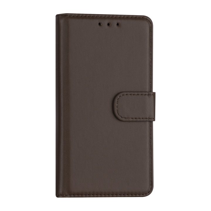 iPhone 13 Mini Booktype hoesje - Bruin - Pasjeshouder - Magneetsluiting-Hoesjes-Ilumina Benelux