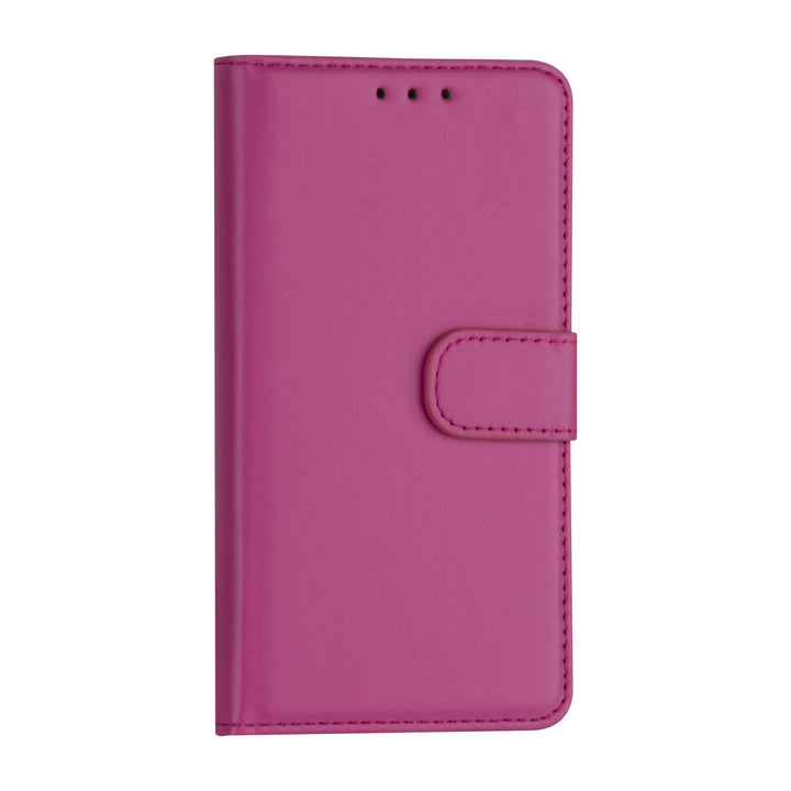 iPhone 13 Mini Booktype hoesje - Felroze - Pasjeshouder - Magneetsluiting-Hoesjes-Ilumina Benelux