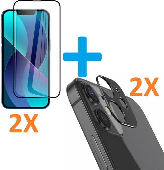 iPhone 13 Mini – Camera Lens & Screenprotector Full – 4-Pack Tempered Glas-Ilumina Benelux