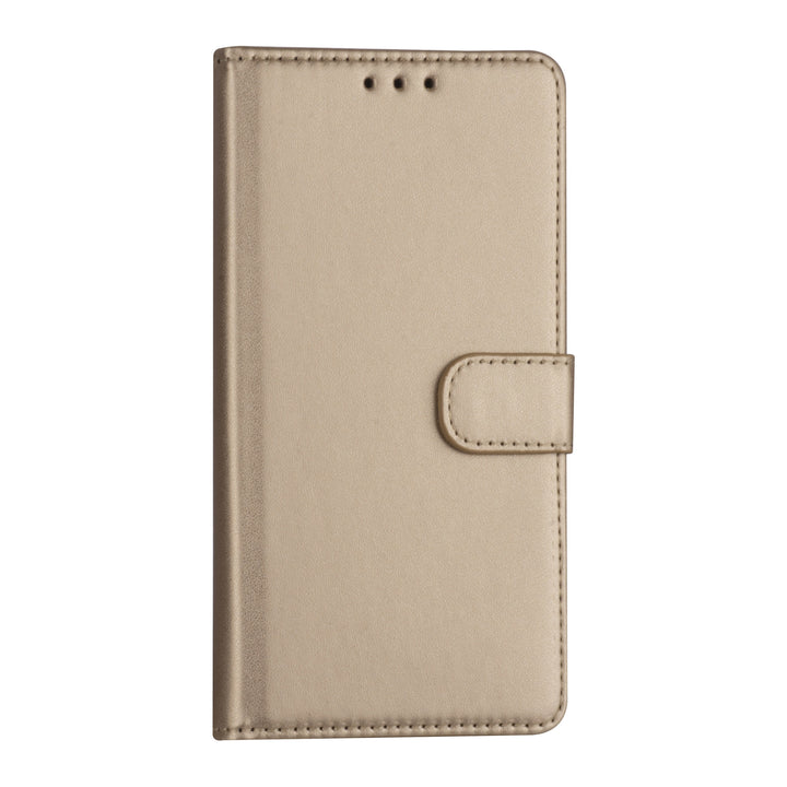 iPhone 13 Pro Booktype hoesje - Goud - Pasjeshouder - Magneetsluiting-Hoesjes-Ilumina Benelux