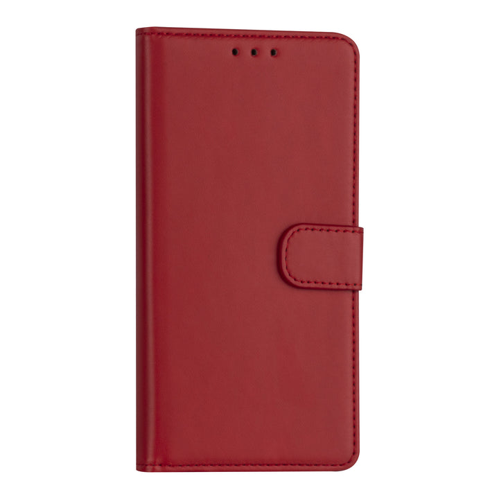 iPhone 13 Pro Booktype hoesje - Rood - Pasjeshouder - Magneetsluiting-Hoesjes-Ilumina Benelux