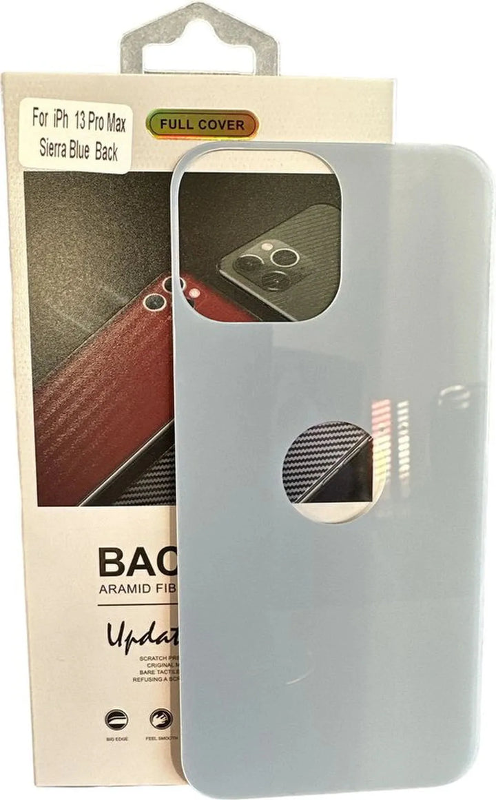 iPhone 13 Pro Max – Achterkant Screenprotector Gehard 9H – Anti-kras – Tempered Glas/Sierrablauw-Ilumina Benelux