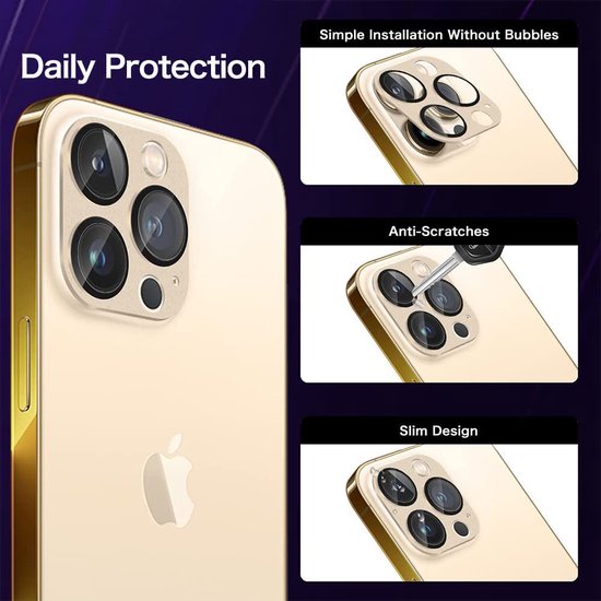 iPhone 13 Pro Max – Camera Lens & Full Screenprotector – 4-Pack-Ilumina Benelux