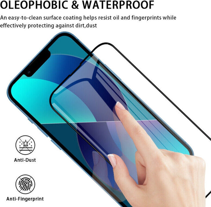 iPhone 14 & iPhone 16E Screenprotector Full Cover Screenprotector Gehard 9H – 1-Pack-Ilumina Benelux