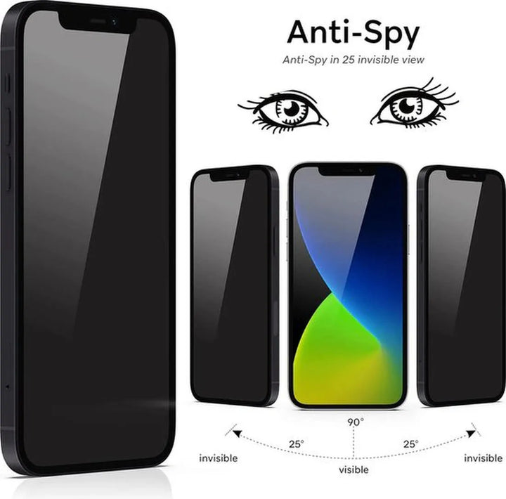 iPhone 13 Pro Max – Privacy Screenprotector Screenprotector Gehard 9H – 2-Pack-Ilumina Benelux