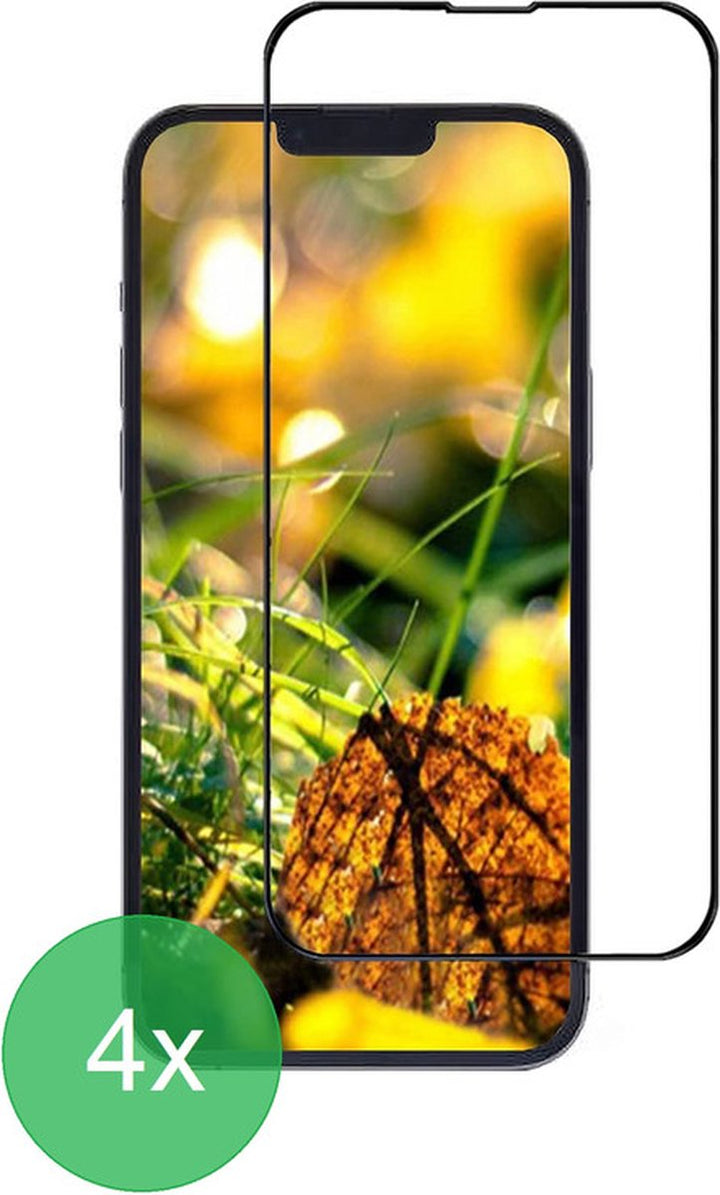 iPhone 13 Pro Max Screenprotector Full Cover Screenprotector Gehard 9H – 4-Pack-Ilumina Benelux