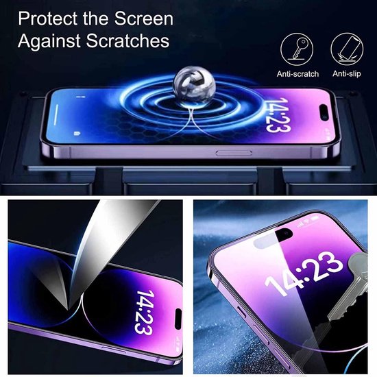 iPhone 13 Screenprotector Gehard 9H – Met Montageframe – Tempered Glas – 2-Pack-Ilumina Benelux