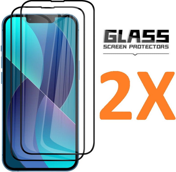 iPhone 13 Screenprotector Gehard 9H Screenprotector Full Cover – 2-Pack-Ilumina Benelux