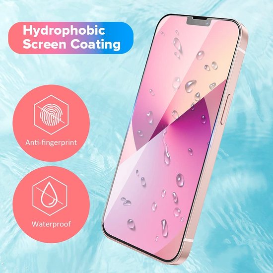 iPhone 13 Screenprotector voor en achterkant Gehard 9H – Anti-kras – 2-Pack-Ilumina Benelux