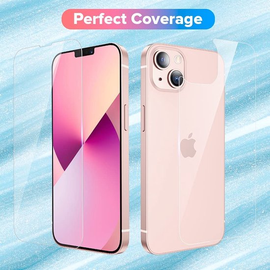 iPhone 13 Screenprotector voor en achterkant Gehard 9H – Anti-kras – 2-Pack-Ilumina Benelux