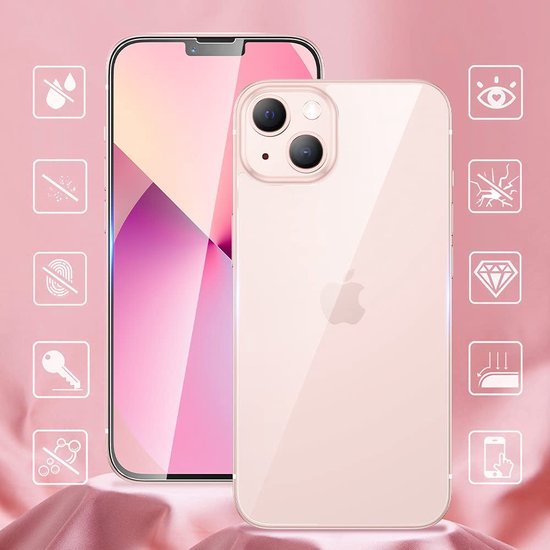 iPhone 13 Screenprotector voor en achterkant Gehard 9H – Anti-kras – 2-Pack-Ilumina Benelux