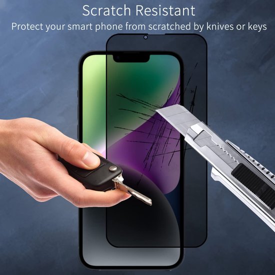 iPhone 14 Plus – Privacy Screenprotector – 9H Gehard Glas – 2-Pack-Ilumina Benelux