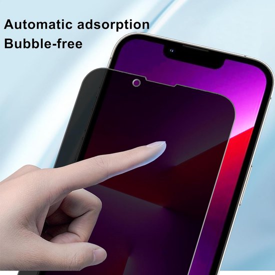 iPhone 14 Plus – Privacy Screenprotector – 9H Gehard Glas – 2-Pack-Ilumina Benelux