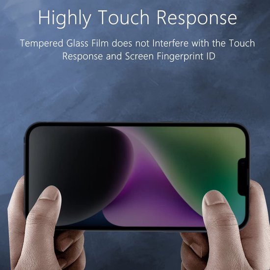 iPhone 14 Plus – Privacy Screenprotector – 9H Gehard Glas – 2-Pack-Ilumina Benelux