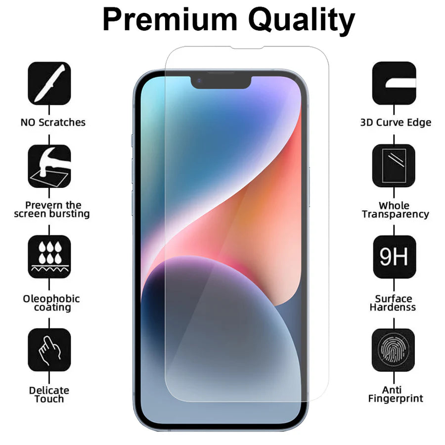 iPhone 14 Plus Screenprotector Gehard 9H Glas – Anti-kras-Ilumina Benelux