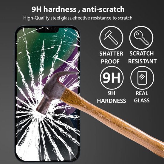 iPhone 14 – Privacy Full Cover – 9H Gehard Glas – 2-Pack-Ilumina Benelux