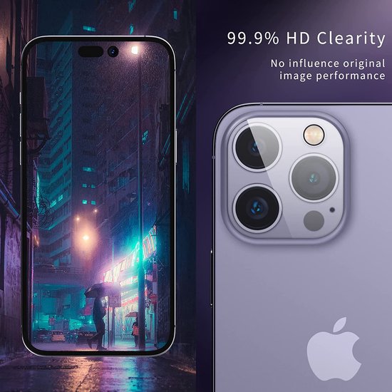 iPhone 14 Pro Max – Camera Lens Protector & Full Screenprotector – 4-Pack-Ilumina Benelux