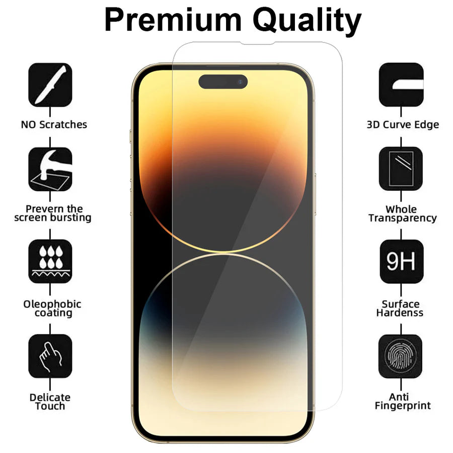 iPhone 14 Pro Max Screenprotector Gehard 9H – Anti-kras-Ilumina Benelux