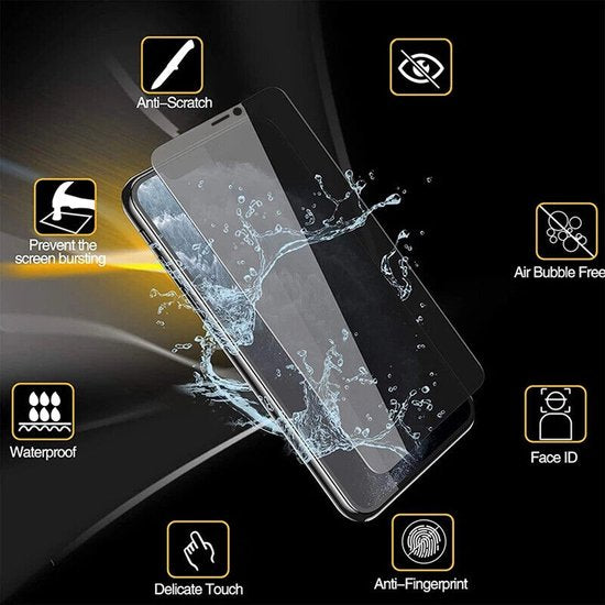 iPhone 14 Pro – Privacy Screenprotector Screenprotector Gehard 9H – 3-Pack-Ilumina Benelux