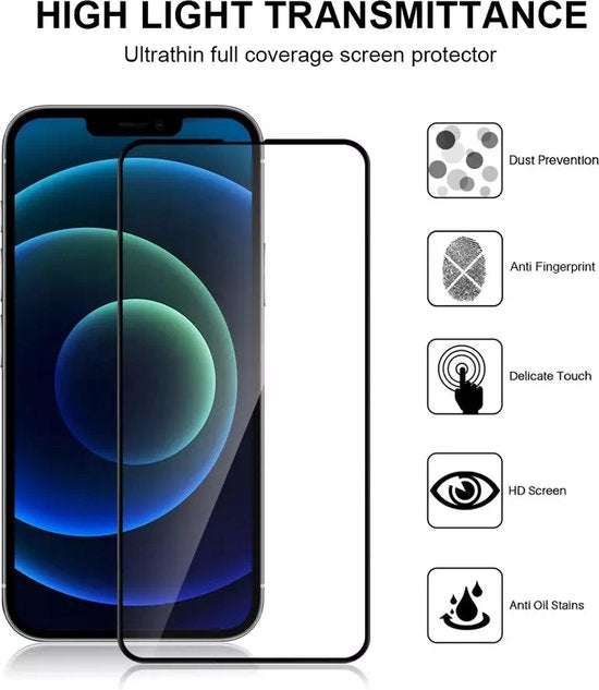 iPhone 14 Pro Screenprotector Full Gehard 9H – Anti-kras-Ilumina Benelux