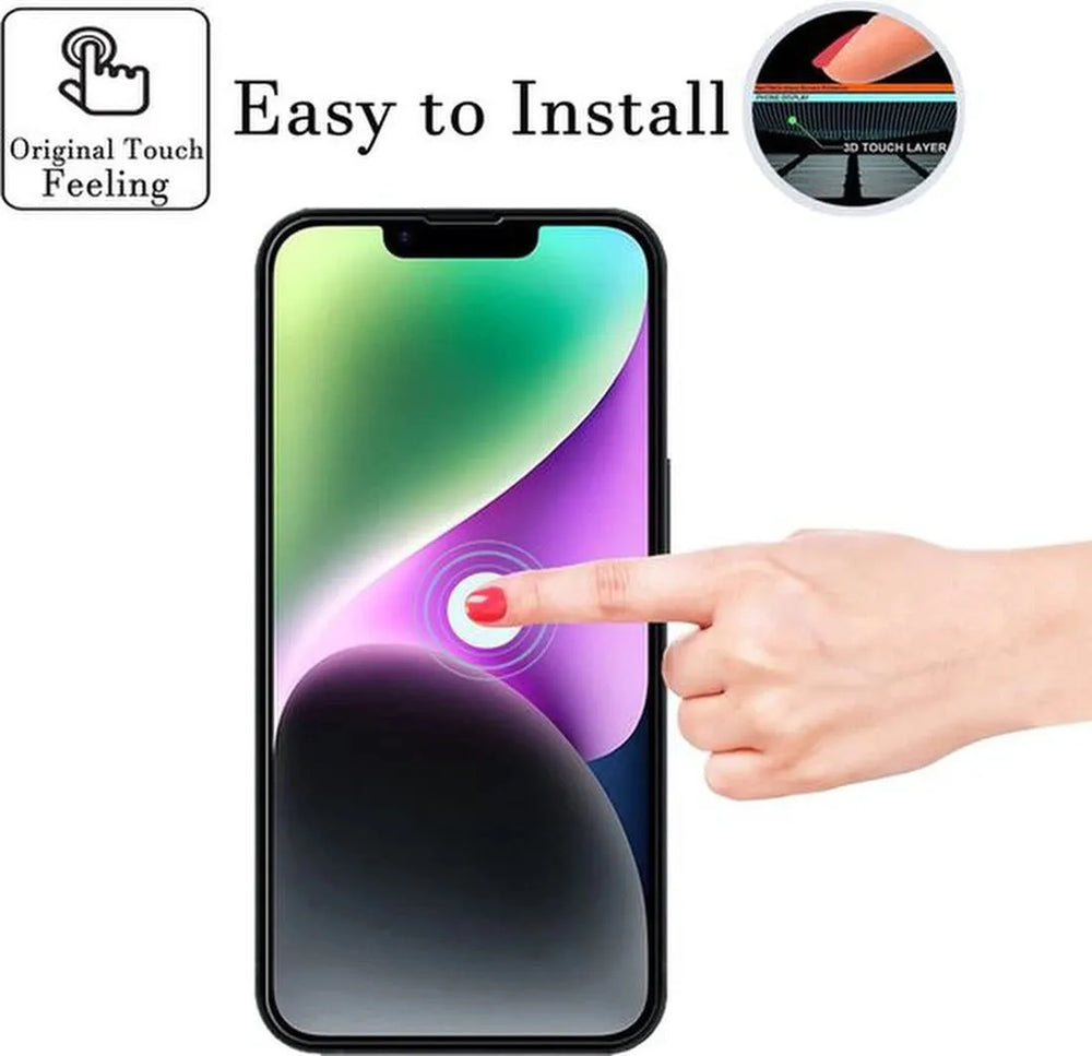 iPhone 14 & iPhone 16E Screenprotector Gehard 9H – Anti-kras – 2-Pack-Ilumina Benelux
