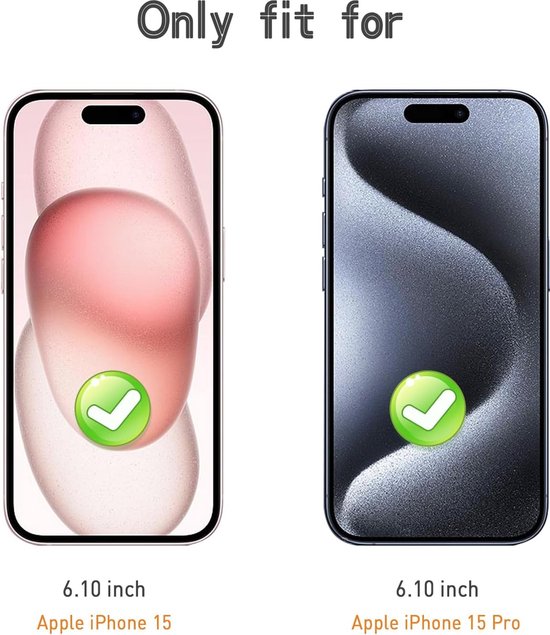 iPhone 15 / 15 Pro – 9H Gehard Glas – Anti-kras – 3-Pack-Ilumina Benelux