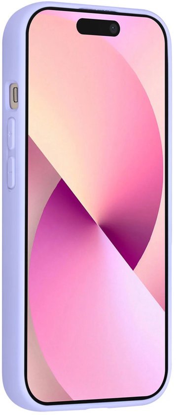 iPhone 15 Hoesjes Schokbestendige Siliconen Backcover met Ringstandaard - Lila-Ilumina Benelux
